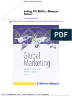 Dwnload Full Global Marketing 9th Edition Keegan Solutions Manual PDF