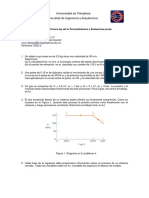 Ejercicios Propuestos, Primera Ley - Sustancias Puras, Termofluidos, 2022-2