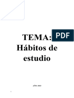 Hábitos de Estudio.