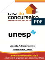 Apostila Unesp 2016 Agente Administrativo