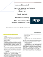 Analogue Electronics 2