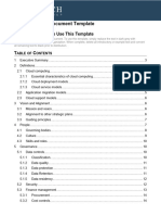 Cloud Strategy Document Template