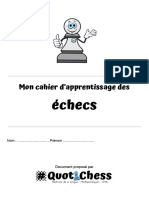 Mon Cahier D'apprentissage Des Échecs - C2 - C3