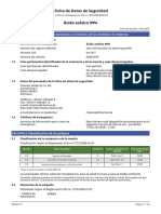 Ficha de Datos de Seguridad Ácido Acético 99%