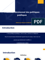 Exposé Processus Décisionnel Des Politiques Publiques