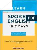 Learn Spoken English in 7 Days Book