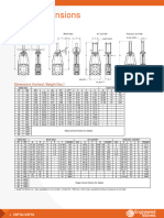 33 PTA Dimensions: Dimensions (Inches), Weight (LBS.)