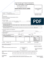 Pre-Diploma Registration Application From-2080-1