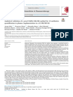 Analytical Validation of A Novel UHPLC-MS MS Method For 19 Antibiotics Quantification in Plasma Implementation in A LC-MS MS Kit