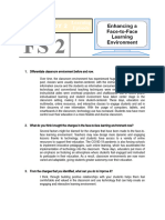 Differentiate Classroom Environment Before and Now