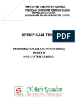 RKS-Jalan Poros Desa Paket II