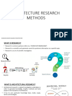 Architecture Research Methods