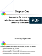 Advanced FA I - Chapter 01, Accounting For Investment in JA