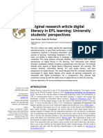 Original Research Article Digital Literacy in EFL