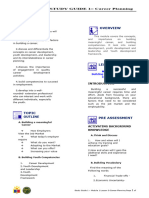 Study Guide 1 Module 1 Lesson 3 Career Planning 1