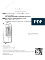 Honeywell Tc10peu Air Cooler Instruction Manual