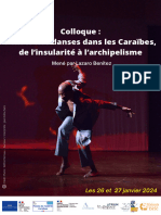 Colloque "Penser Nos Danses Dans Les Caraïbes, de L'insularité À L'archipélisme"