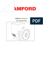 Technical data sheet of generator 发电机技术数据表 UCM274H-311-TD-EN - Rev - A