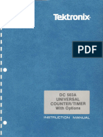 TEK - DC 503A Digital Counter Manual