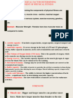 Physiological Factor Determining Component of Physical Fitness