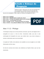 Atos 1 Estudo e Esboço de Pregação