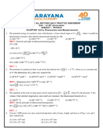 Narayana NEET (UG) Physics Objective Questions & Solutions