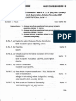 CCINSTITUTIONAL LAW - I Oct, November 2021