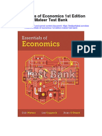 Essentials of Economics 1st Edition Mateer Test Bank Full Chapter PDF