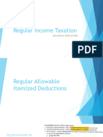 Regular Allowable Itemized Deductions