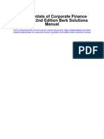 Fundamentals of Corporate Finance Canadian 2Nd Edition Berk Solutions Manual Full Chapter PDF