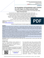 Analysis Serum Correlation Procalcitonin C Reactive Protein Patients Sepsis Observation