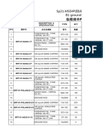 0544-B1 Packing List of Grounding Materials (Sample)