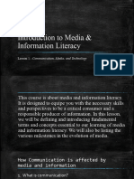 Introduction To Media Information Literacy