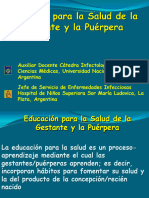 Educación Pra La Salud de La Gestante y La Puérpera