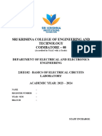 23EE102 - Basics of Electrical Circuits Laboratory - Lab Manual - FINAL