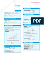 Statistics Formulas Cheatsheet