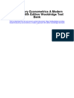 Introductory Econometrics A Modern Approach 6Th Edition Wooldridge Test Bank Full Chapter PDF