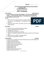 Previous Question 4 Industrial Pharmacy