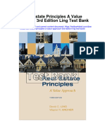 Real Estate Principles A Value Approach 3Rd Edition Ling Test Bank Full Chapter PDF