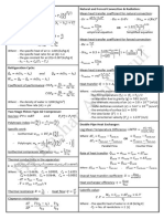 Thermal Lab I Equation Sheet