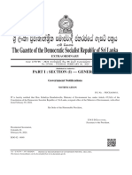 Y%S, XLD M Dka %SL Iudcjd Ckrcfha .Eiü M %H: The Gazette of The Democratic Socialist Republic of Sri Lanka