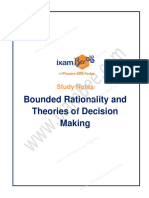 Bounded Rationality and Theories of Decision Making