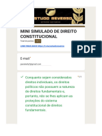 Mini Simulado de Direito Constitucional