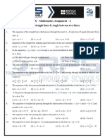 X - Mathematics Assignment