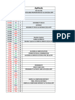 Schedule Plan