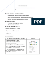 Lesson Plan Unit 6 - High Flyers - A. Vocabulary