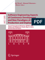 Software Engineering Aspects of Continuous Development and New Paradigms of Software Production and Deployment