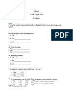 Summative Test Grade 3