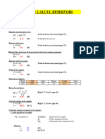 4 - FEUILLE DE CALCUL Réservoir