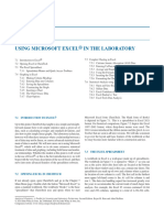 Analytical Chemistry - 2024 - Ham - Using Microsoft Excel in The Laboratory